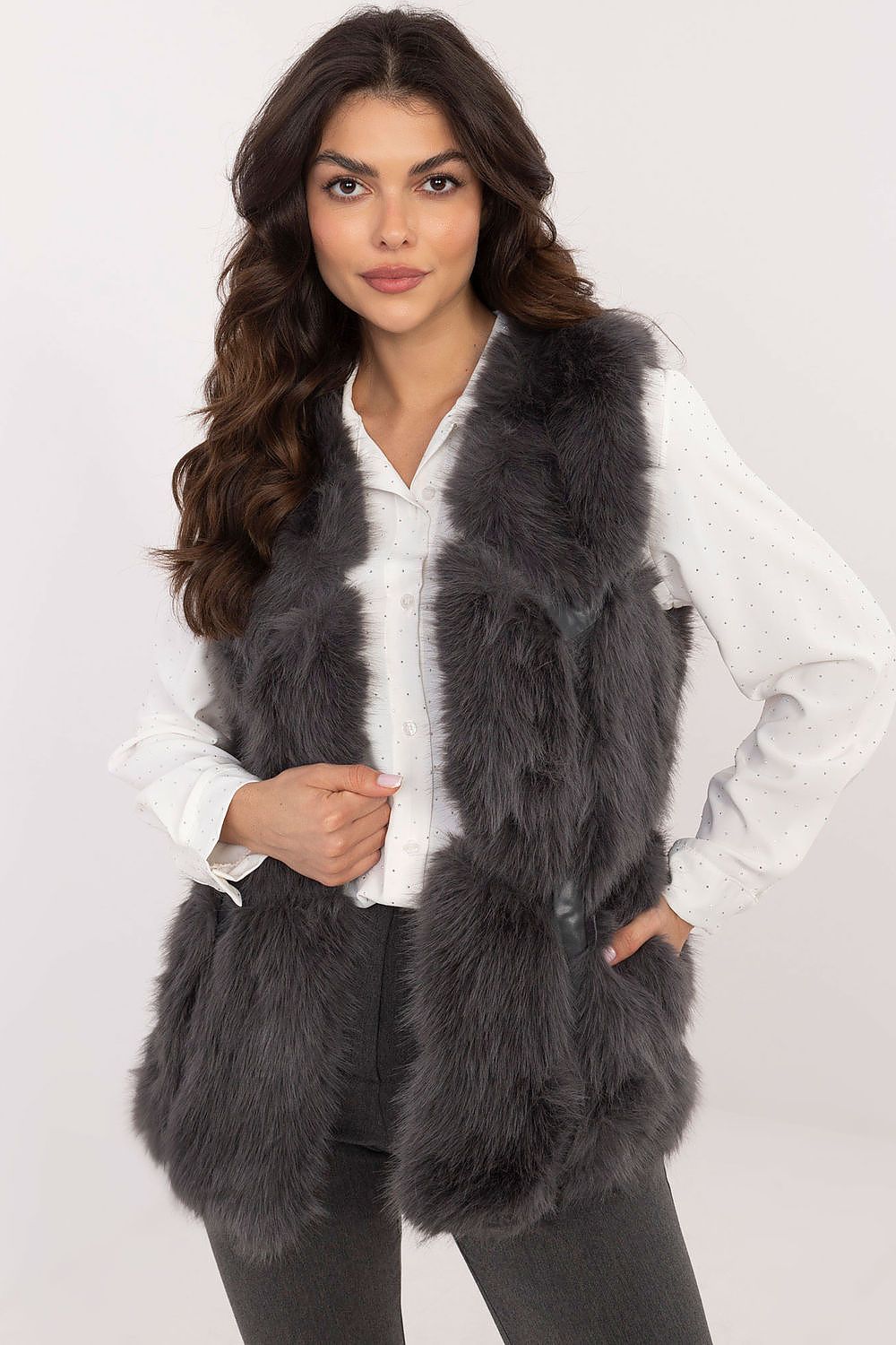  Gilet model 203666 Wool Fashion Italia 