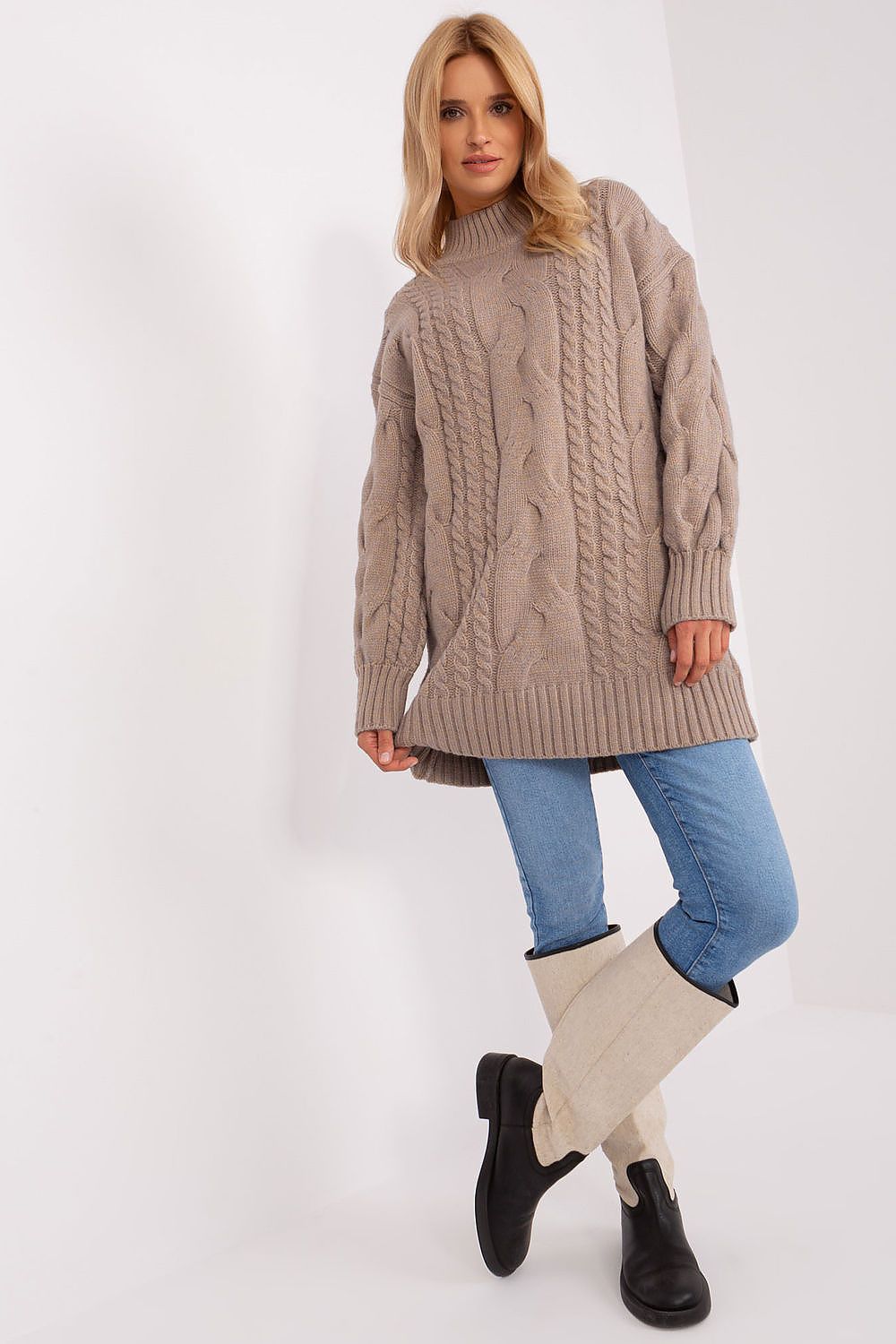  Long jumper model 185738 Wool Fashion Italia 